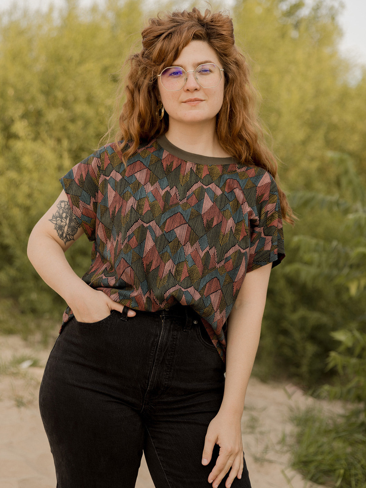 Caitlin Top - Geo Jewels