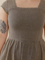 Rupi Midi Dress - Houndstooth