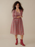 Mia Dress - Fuchsia Floral