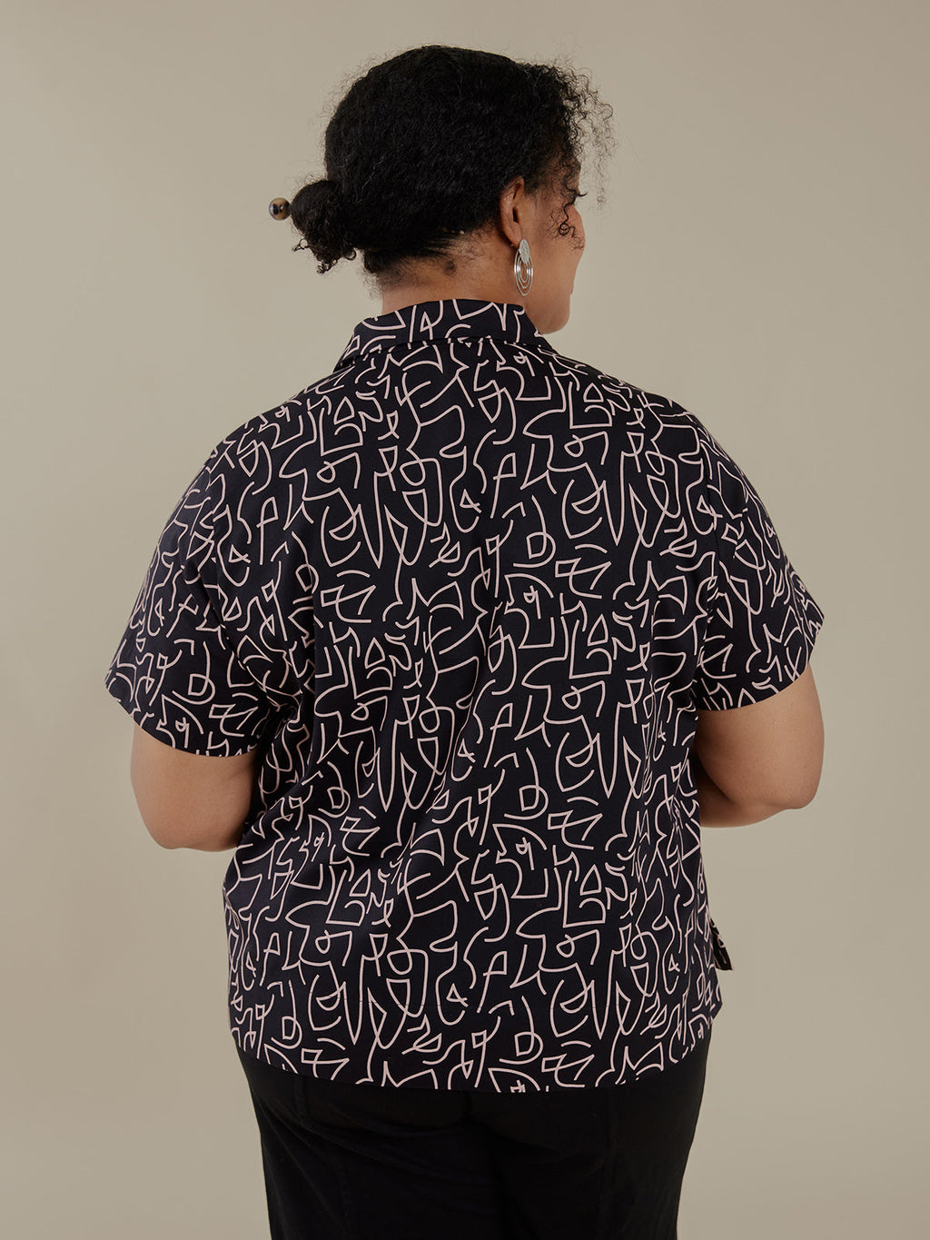 Camp Shirt - Black Lines