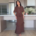 Women's Elegant Ruffled Loose Casual Dress