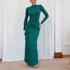 Hot girl wind short sleeve long skirt dress women's dress