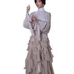 Women's Elegant Fashion Ruffled Slim Dress