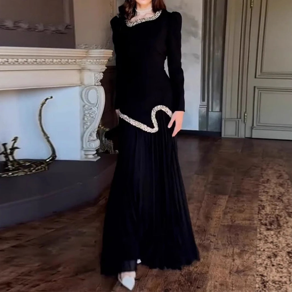 2025 Spring and Summer Sexy Hot Drill Pleated Dress