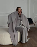 New Style Evening Dress with Large Swing and Flutter Sleeves