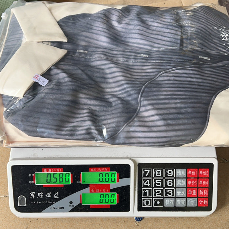 Elegant Sexy Printed Mid-Length Top and Wide-Leg Pants Two-Piece Set