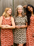 Evanston Dress - Leopard Sienna