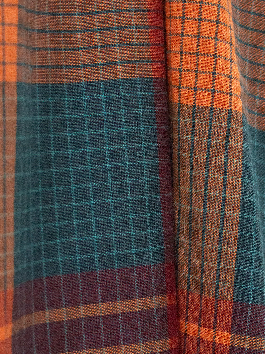 Ivy Midi Dress - Persimmon Plaid