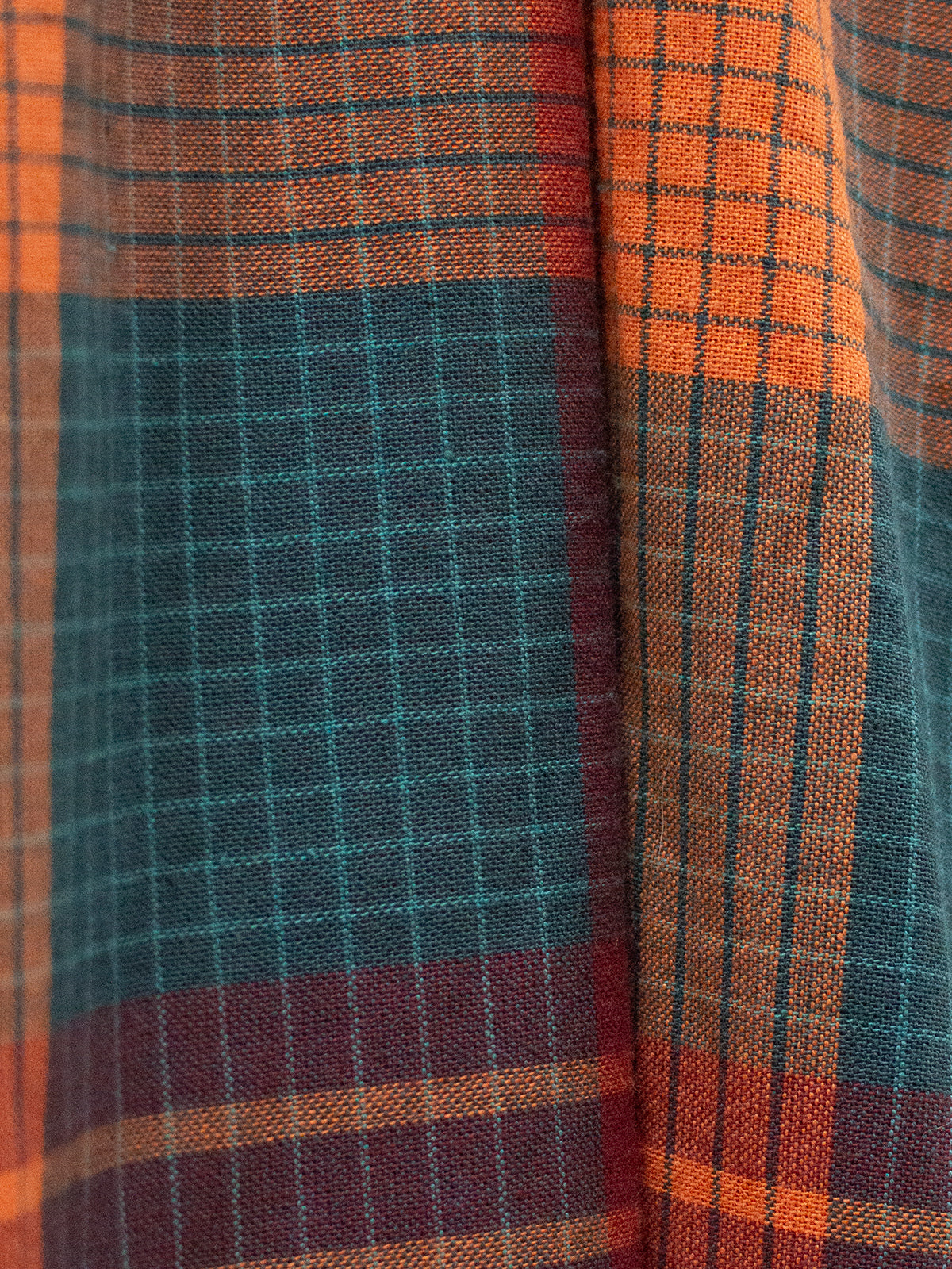 Ivy Midi Dress - Persimmon Plaid