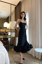 Spring Summer Women's New Fashion Strap Large Hem Three-Dimensional Flower A-Line Dress