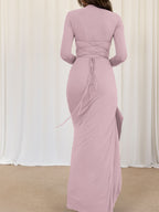 Hot girl wind short sleeve long skirt dress women's dress