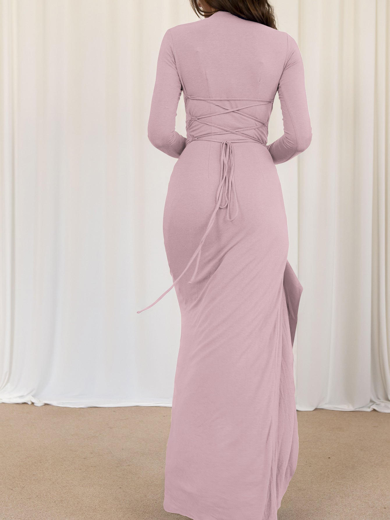 Hot girl wind short sleeve long skirt dress women's dress